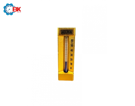 Nhiệt kế góc thủy ngân Yamaki 0-60 độ C L30mm ren 1/2″