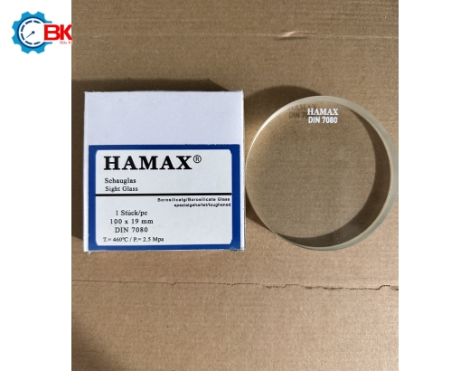 Kính tròn quan sát HAMAX D100x19mm/DIN 7080