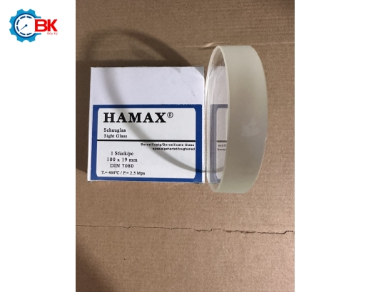 Kính tròn quan sát HAMAX D100x19mm/DIN 7080