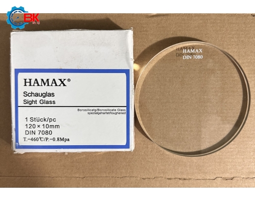Kính tròn quan sát HAMAX D120x10mm/DIN 7080