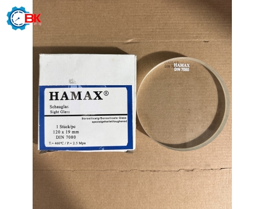 Kính tròn quan sát HAMAX D120x19mm/DIN 7080