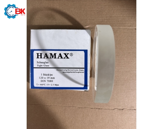 Kính tròn quan sát HAMAX D120x19mm/DIN 7080