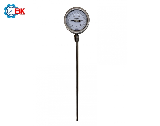 Đồng hồ nhiệt độ Yamaki D100mm 0-150 độ C chân đứng L400mm