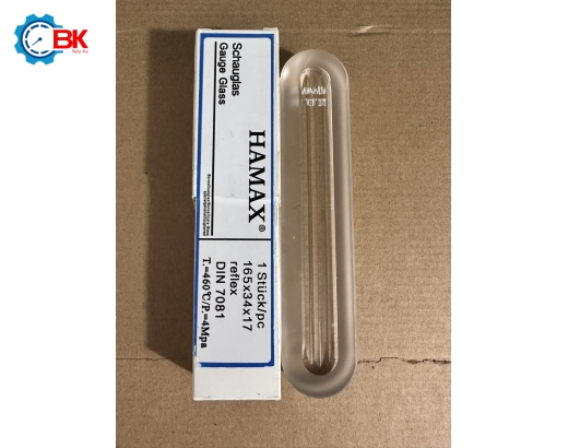 Kính thủy lò hơi HAMAX 165x34x17mm/DIN 7081