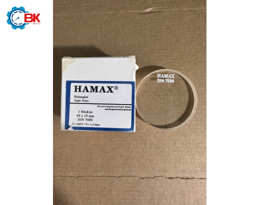 Kính tròn quan sát HAMAX D60x10mm/DIN 7080