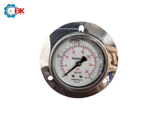 ĐỒNG HỒ ÁP SUẤT BADOTHERM D63MM 0-2KG/CM2 CHÂN SAU REN 1/4"NPT