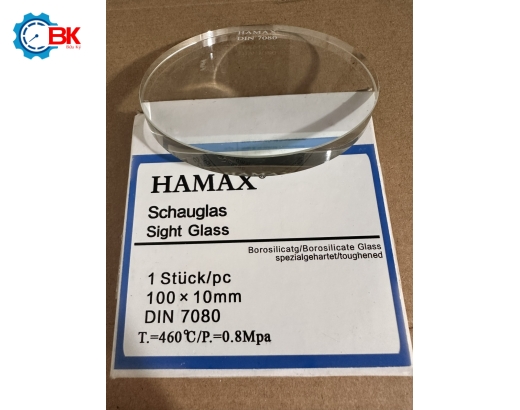 Kính tròn quan sát HAMAX D100x10mm/DIN 7080