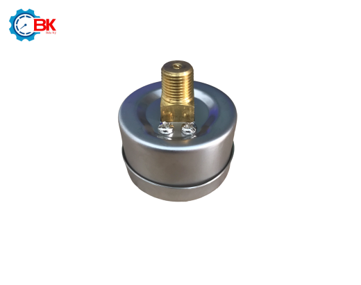  Đồng hồ áp suất Yamaki D40mm 0-250bar vỏ thép chân đồng ren sau 1/8"NPT
