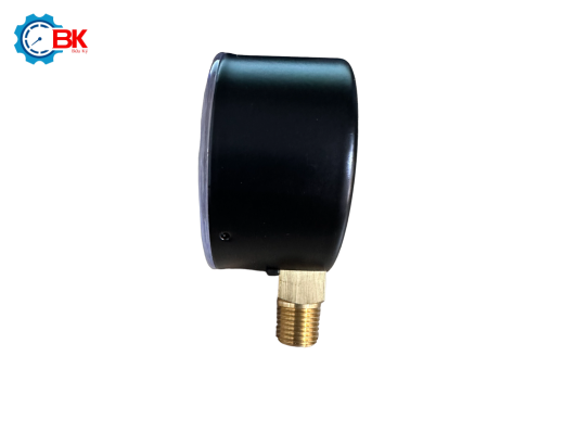 Đồng hồ áp suất thấp Yamaki D63mm 0-200mbar vỏ thép ren đồng 1/4"NPT