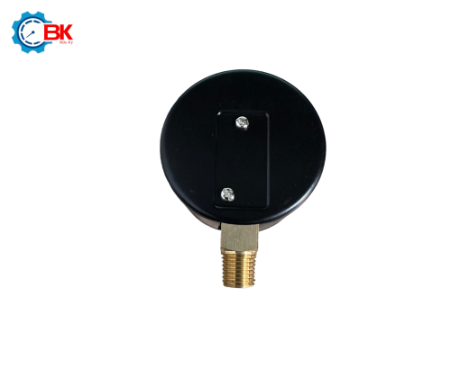 Đồng hồ áp suất thấp Yamaki D63mm 0-200mbar vỏ thép ren đồng 1/4"NPT