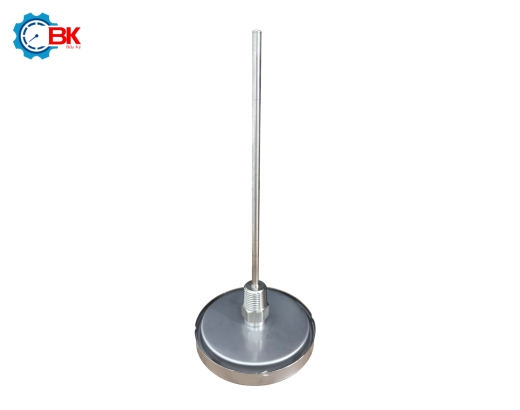 Đồng hồ nhiệt độ Yamaki D100mm 0-150 độ C chân sau L200mm