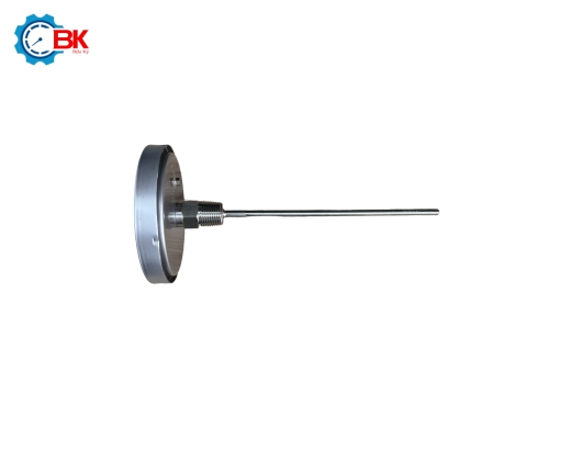 Đồng hồ nhiệt độ Yamaki D100mm 0-250 độ C chân sau L200mm