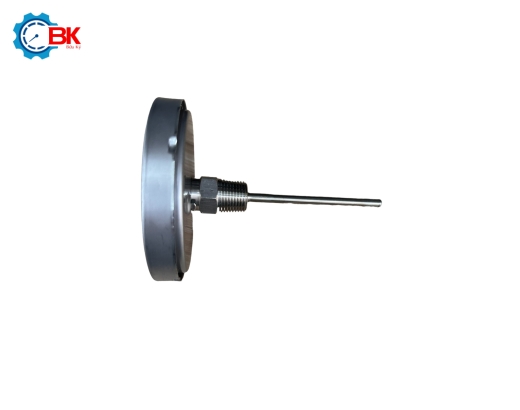 Đồng hồ nhiệt độ Yamaki D100mm 0-100 độ C chân sau L100mm