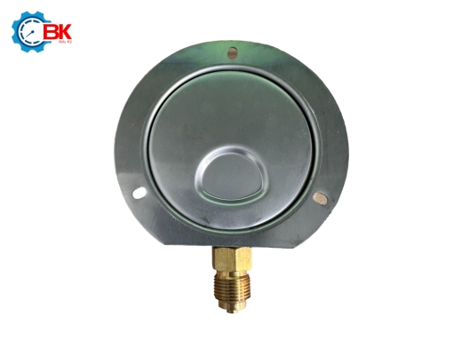 Đồng hồ áp suất Yamaki D75mm 0-35kg/cm2 vỏ inox chân đồng ren 3/8″BSP