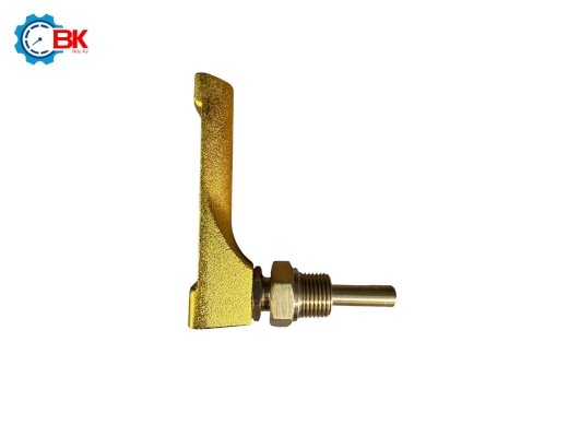 Nhiệt kế góc thủy ngân Yamaki 0-200 độ C L30mm ren 1/2″