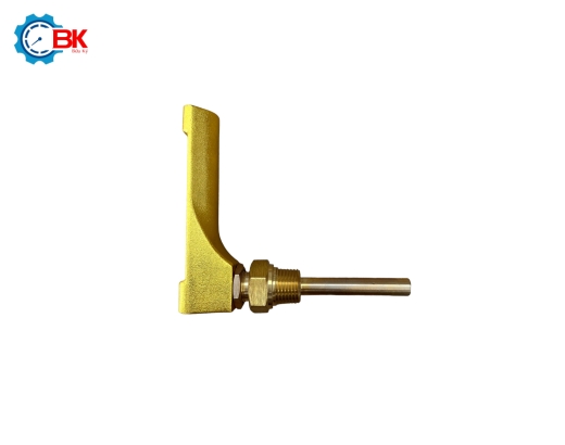 Nhiệt kế góc thủy ngân Yamaki 0-200 độ C L60mm ren 1/2″