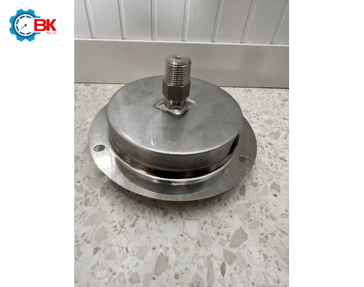 Đồng hồ áp suất NH3 Yamaki D100mm -1+35kg/cm2 chân sau inox toàn bộ ren 3/8"NPT